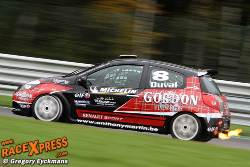 Francois Duval met de vlam in de pijp