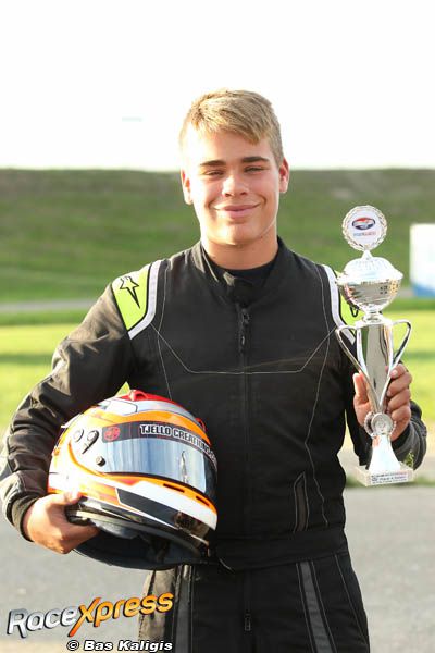 Dinand Dokkum knap naar podium