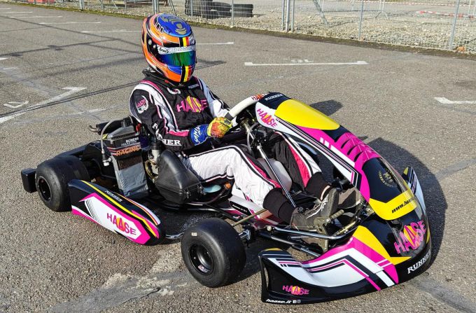 Fabian Galloo met nieuwe Haase Karif SV25 chassis
