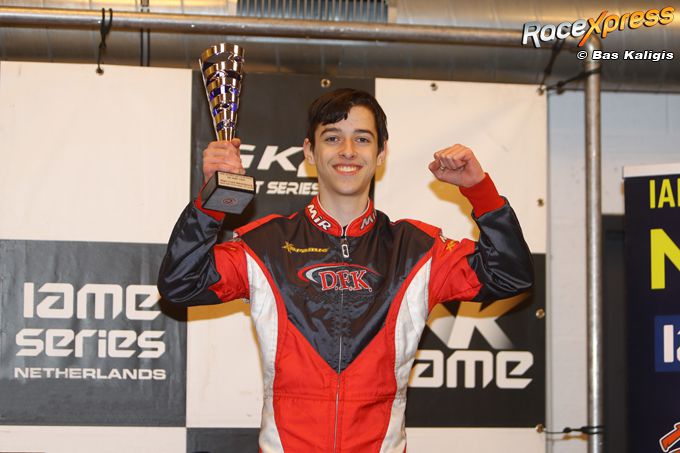 Kartbelofte Thibeau Wolfaert scoort direct podiumplaats bij wedstrijddebuut in tweetaktkart