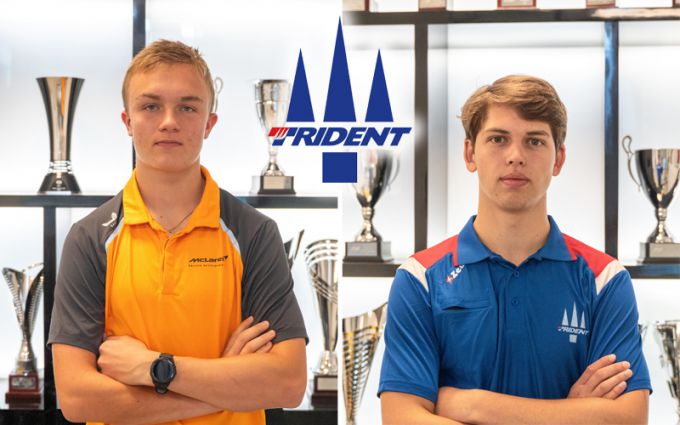 Trident aan de start in Baku met Martinius Stenshorne en Laurens van Hoepen