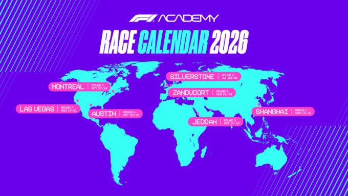 F1 Academy Kalender