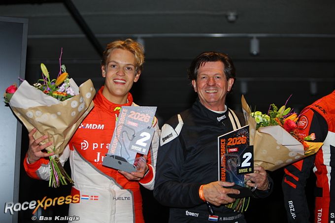 Hjelte Hoffner en Henk Maassen van den Brink podium P2 Nieuwjaarsrace